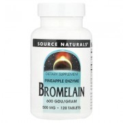 Source Naturals, бромелаїн, 600 GDU/г, 120 таблеток